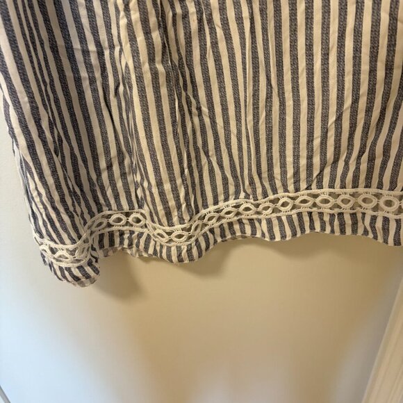 Beach Cover Up Swimsuit New Collection Made in Italy One Size White Blue Stripes - Picture 5 of 9